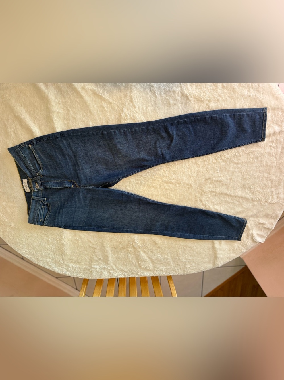 Yummie Blue Skinny Jeans Size 30 Stretch Mid Rise Slim Fit Denim Pants - Picture 9 of 9